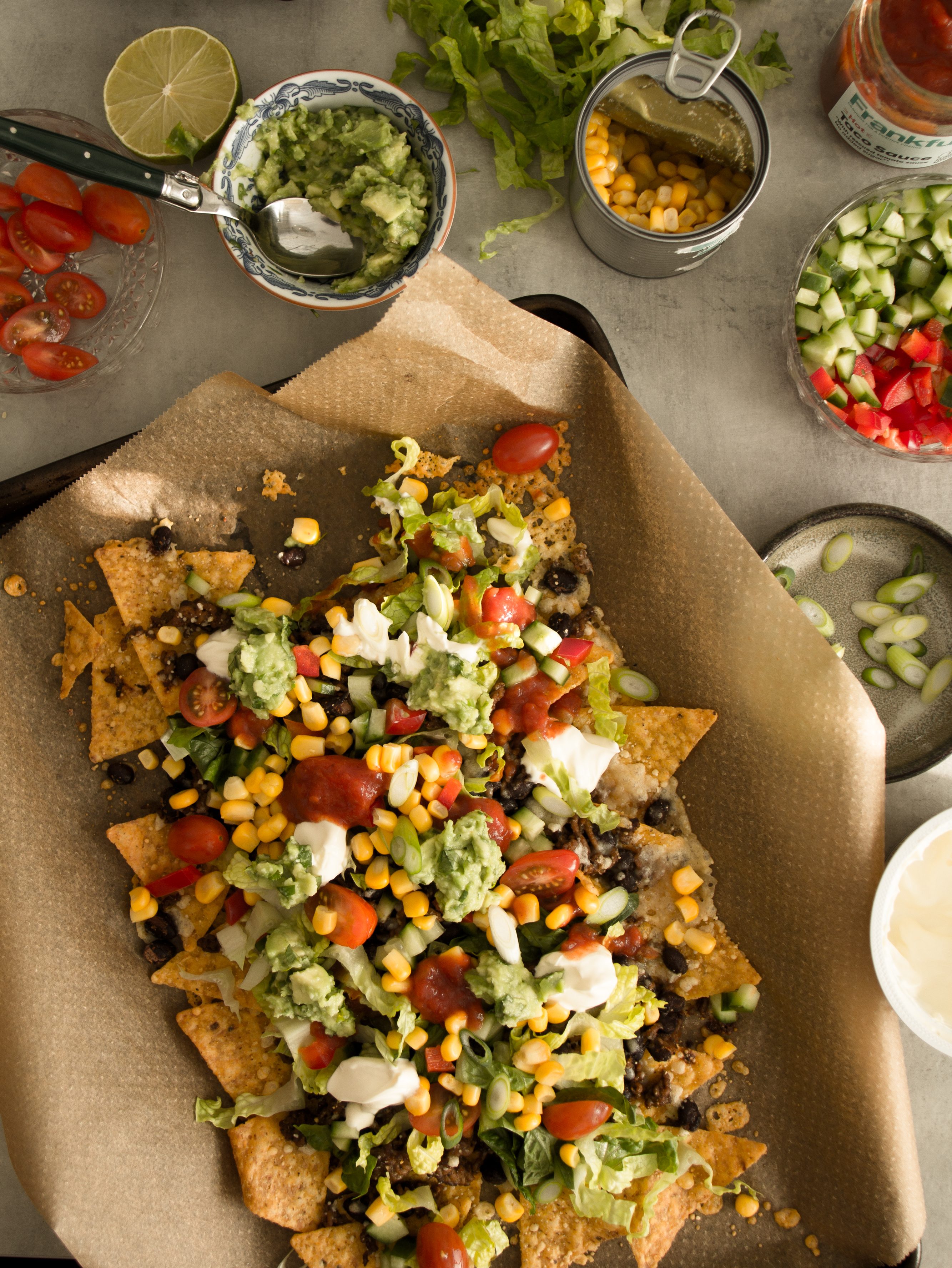 Nachoplåt - när du vill äta tacos men inte orkar montera varje taco för sig!